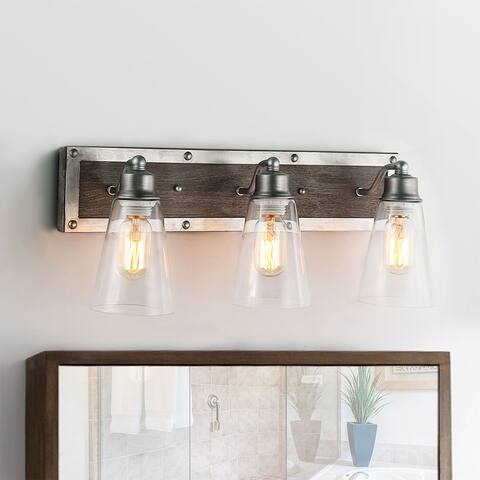 Carbon Loft Antique Bathroom Vanity Silver Linear Wall Sconce