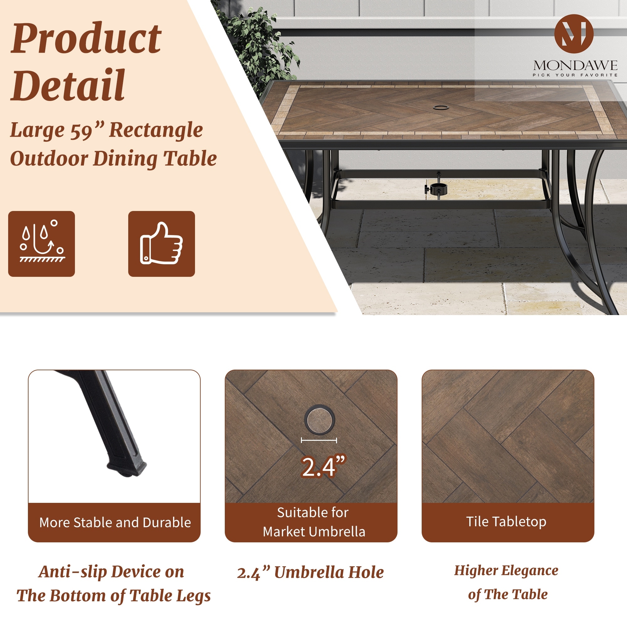 Dining Table Hampton Bay Patio Table Replacement Tiles Crestridge
