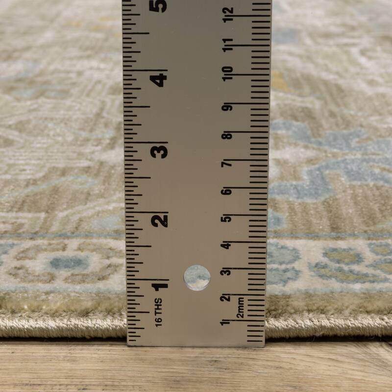 Meadow Bohemian Medallion Brown/ Teal Area Rug