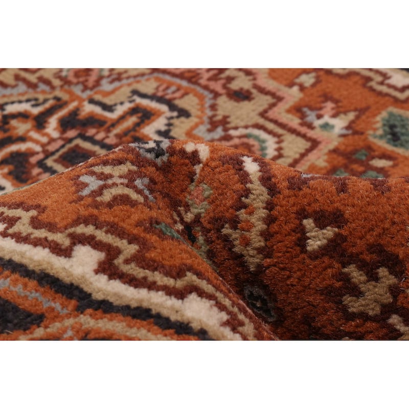 ECARPETGALLERY Hand-knotted Serapi Heritage Copper Wool Rug - 2'5 x 11'7