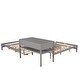 preview thumbnail 8 of 25, Full Size L-shaped Platform Beds with Drawers Linked with Built-in Rectangle Table and Twin Size Trundle.