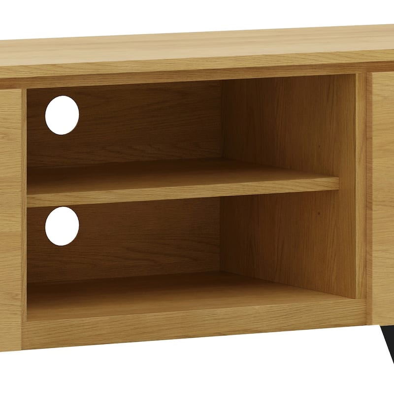 WYNDENHALL Mitchell WOOD Modern Industrial TV Media Stand For TVs