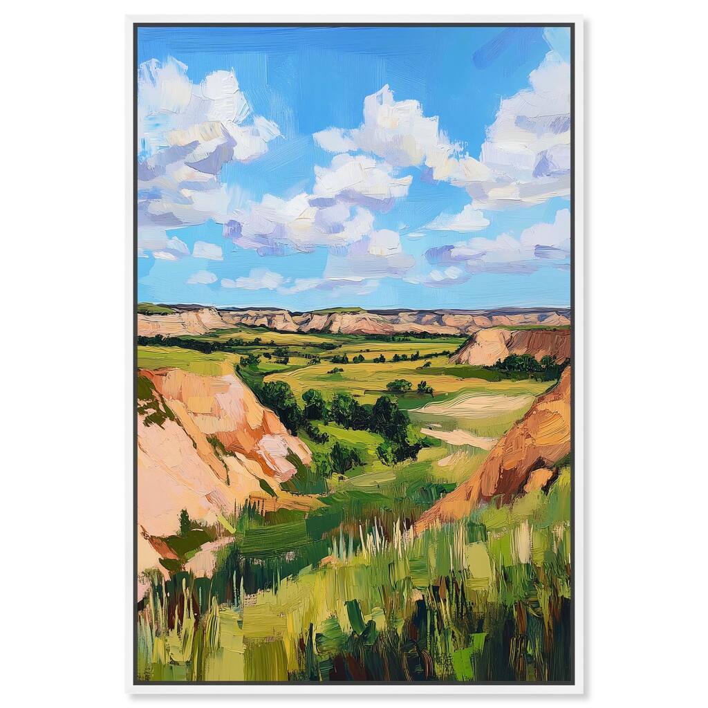 Rolling Hills and Sky I Canvas by Art Remedy