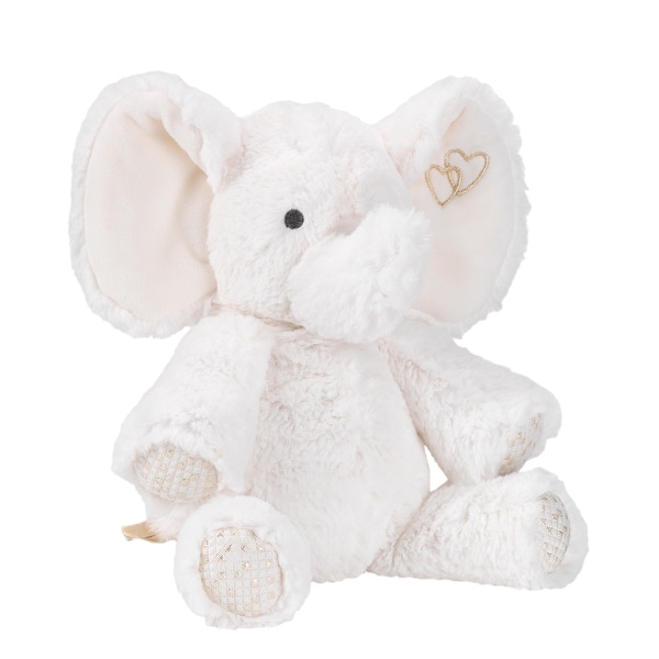 white stuffed elephant