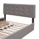 preview thumbnail 15 of 22, Queen Size Bed with 2 Storage Drawers and a Twin XL Trundle, Upholstered Platform Queen Bed Frame with Tufted Headboard