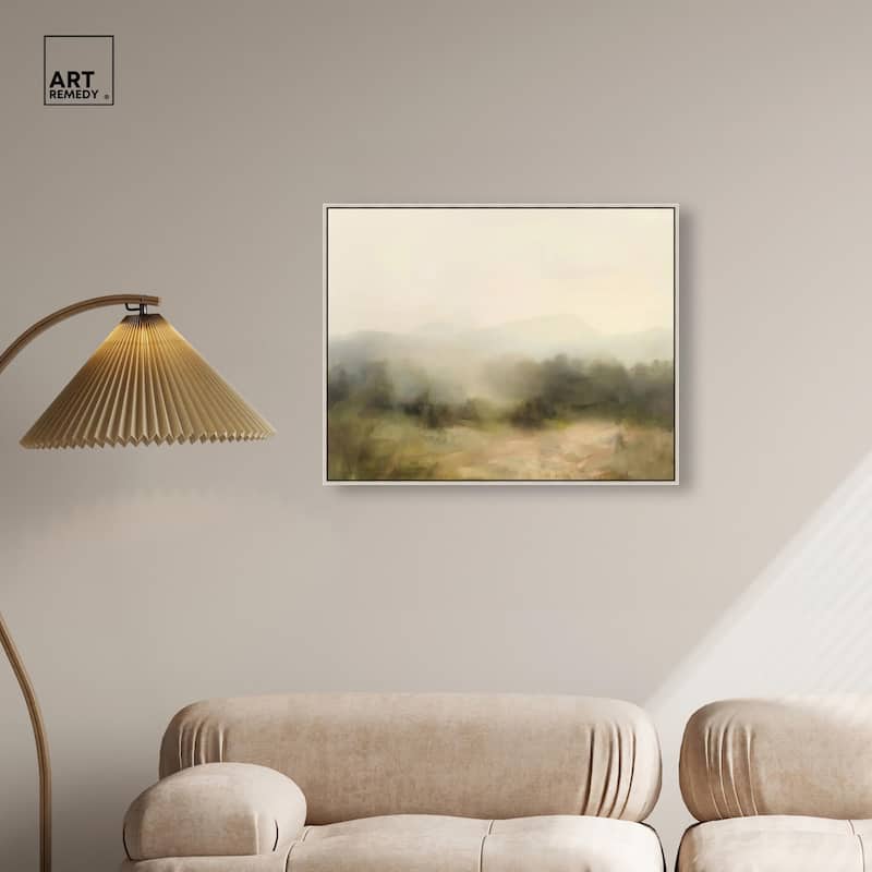 Haze Horizon Canvas by Art Remedy