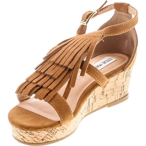 steve madden cognac wedges