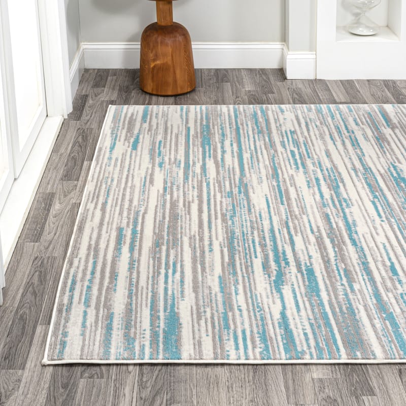 JONATHAN Y Madrid Modern Abstract Muted Flowers Area Rug