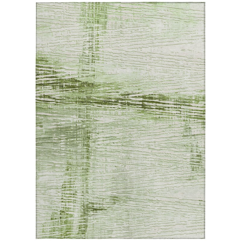 HomeRoots Striped Transitional Rectangle Outdoor Rug