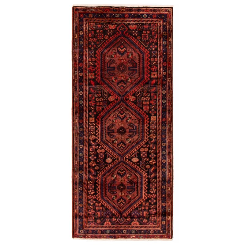 ECARPETGALLERY Hand-knotted Konya Anatolian Copper Wool Rug - 3'5 x 7'9 - Dark Copper - 3'5 x 7'9