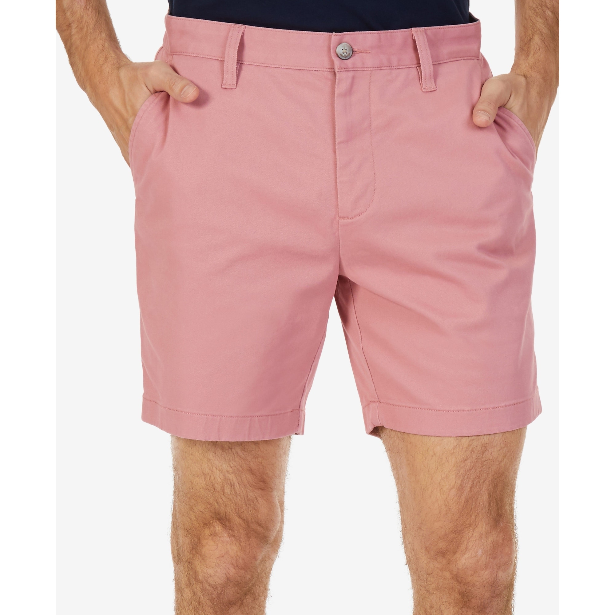 mens pink khaki shorts