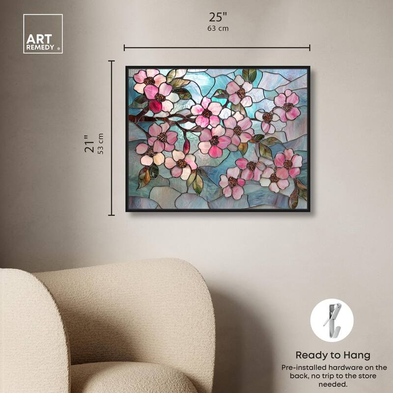 Shimmering Spring Blossoms II Canvas by Art Remedy