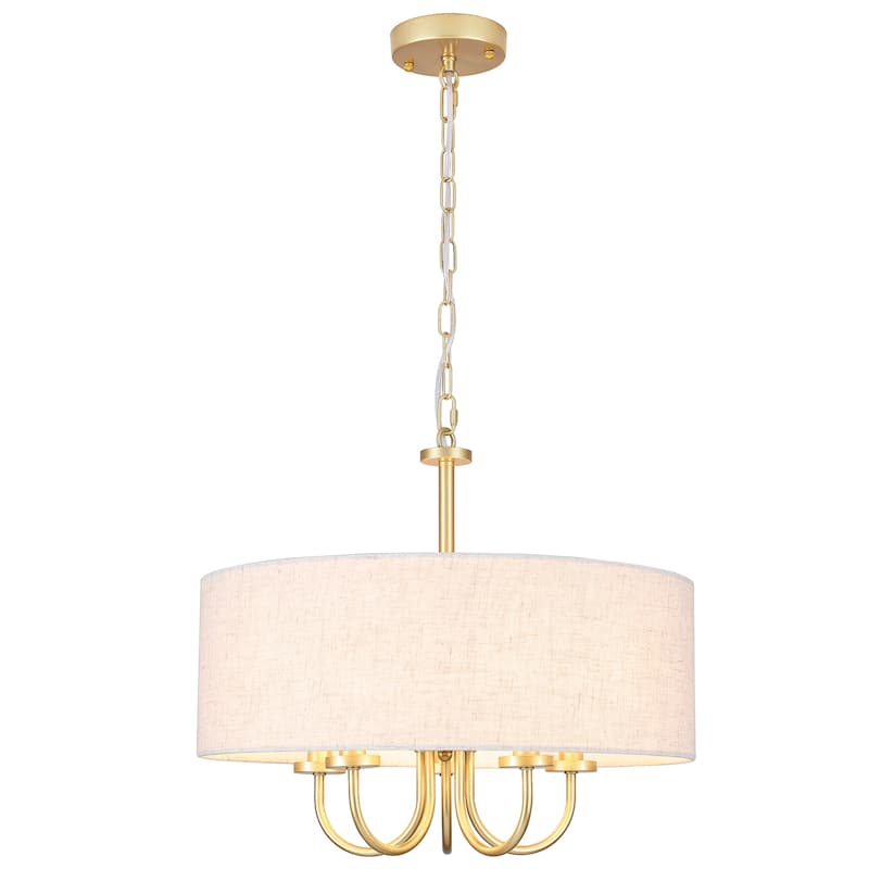5-Light Modern Candlestick Hanging Linear Chandelier Lighting Fixture for Kitchen Island