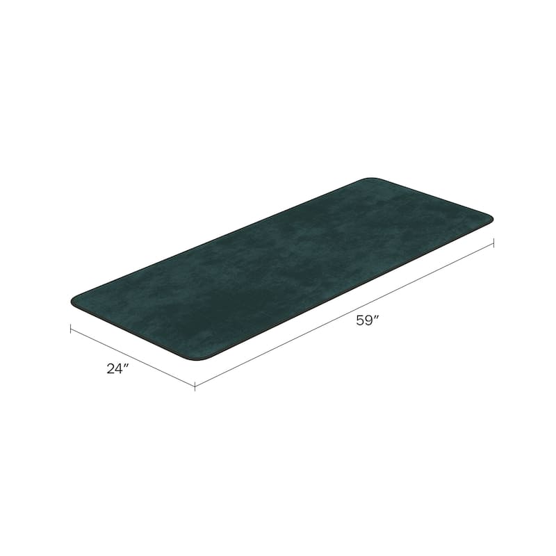 Oversized Bathroom Rug - Extra-Long Memory Foam Bath Mat with Nonslip Backing by Windsor Home