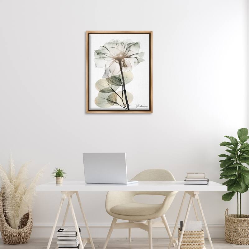 Stupell Modern Minimalist Buds Framed Floater Canvas Wall Art Design By Albert Koetsier