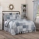 preview thumbnail 15 of 32, Sawyer Mill Quilt Denim Blue/Soft White - California King