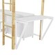 preview thumbnail 23 of 65, Modern Twin Size Wooden Loft Bed with Built-in Storage Cabinet and Cubes, Foldable Desk