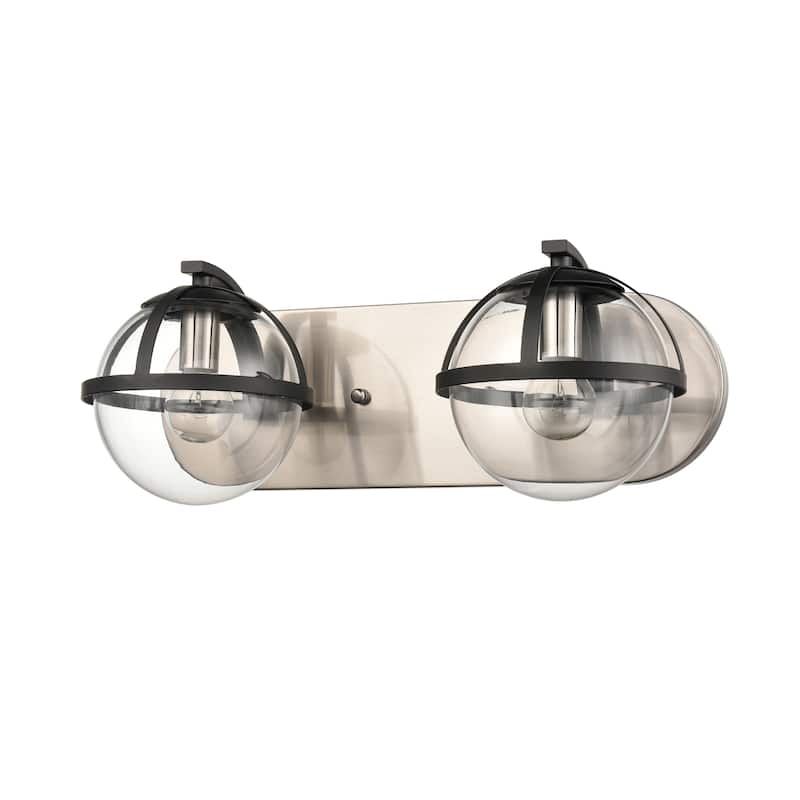 Elk Home Davenay Multiple Finishes With Clear Glass 2 Light Vanity Light