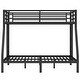 preview thumbnail 8 of 7, Metal Twin over Full Bunk Bed for Teens and Adults,Space-Saving/Noise Reduced/No Box Spring Needed, Black