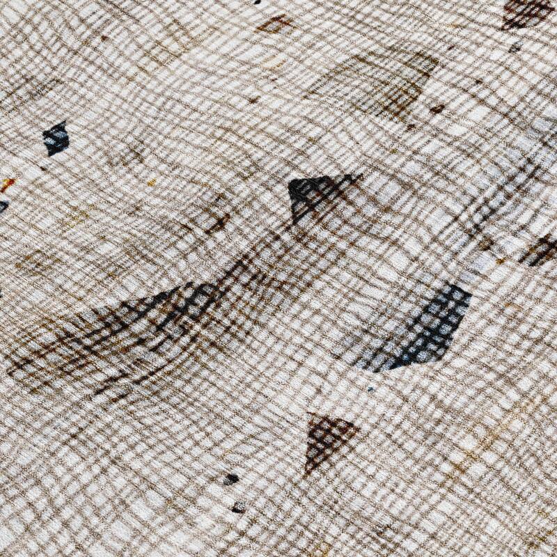 HomeRoots Abstract Transitional Rectangle Outdoor Rug