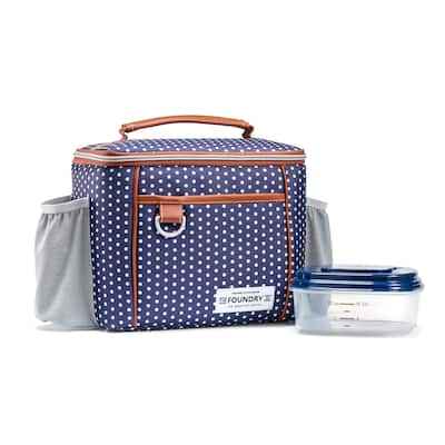 Fit & Fresh - Promenade Bag - Navy White Dot