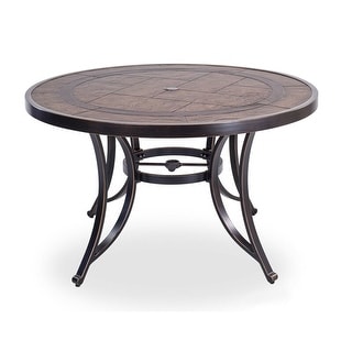 Clihome 48" Aluminum Round Patio Dining Table