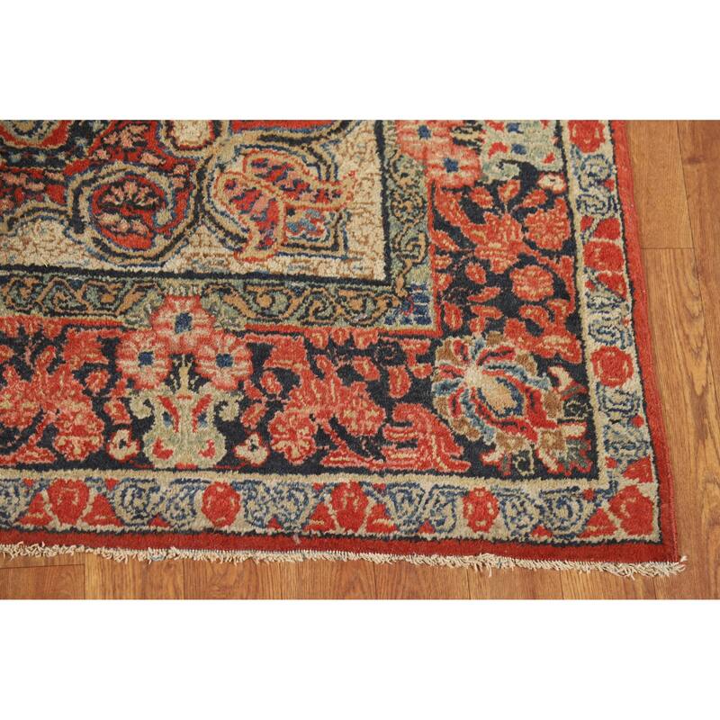 Sarouk Persian Rug Handmade Wool Carpet - 4'2" x 6'6"