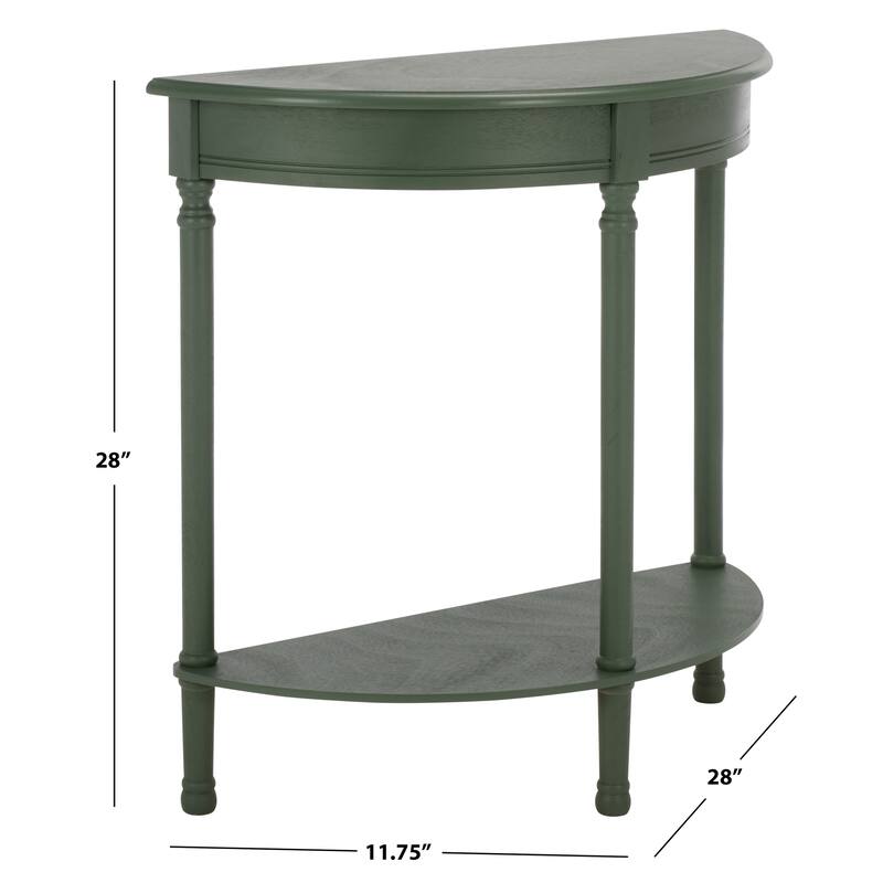 SAFAVIEH Veva Half Moon Console Table - 28" W x 11.8" L x 28" H - 28"W x 12"D x 28"H