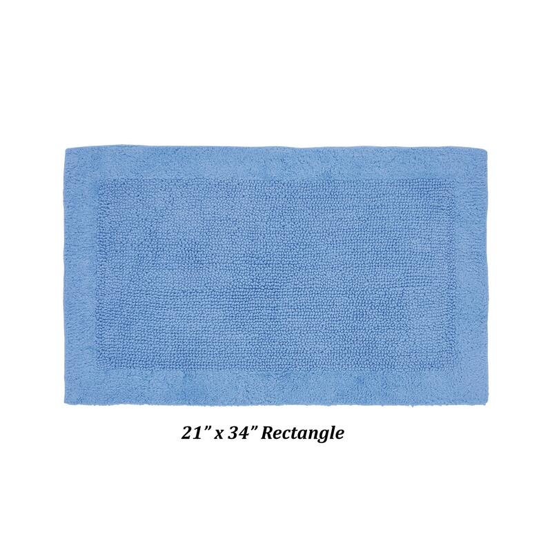 Better Trends Bath Rugs 100% Cotton Tufted Soft & Water Absorbent Bathroom Rug for Shower, Sink Bath Mats Edge Collection