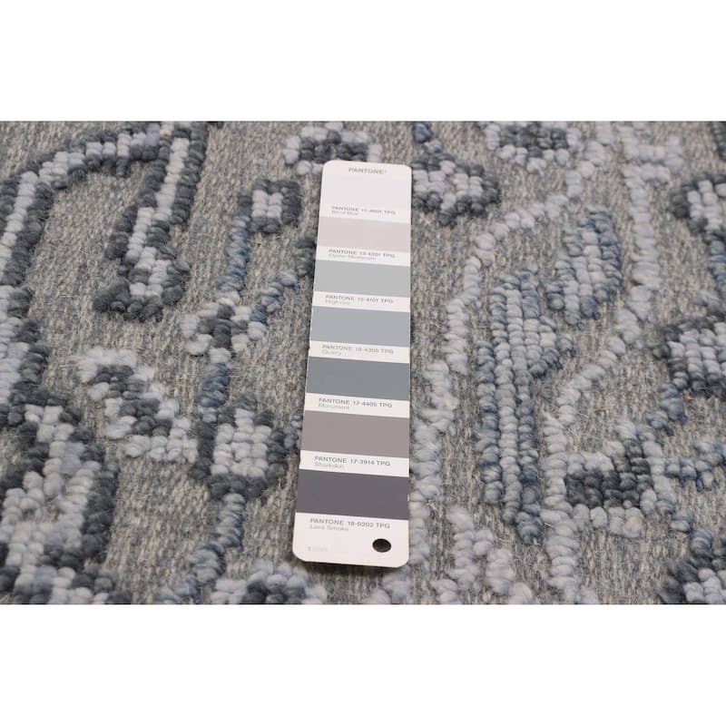 ECARPETGALLERY Hand-knotted Tangier Grey Wool Rug - 5'3 x 7'7