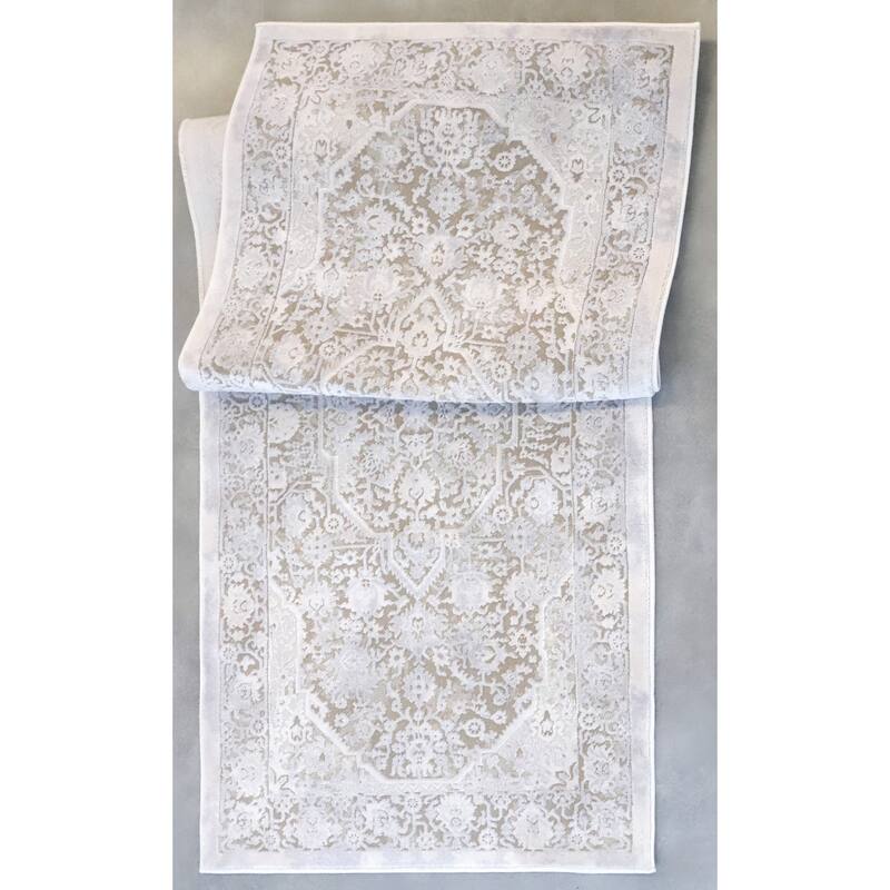 Marissa Collection Beige Abstract Transitional Area Rug