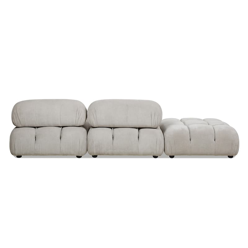 Marcel 109.5" Bubble Modular Modern Chaise Sofa