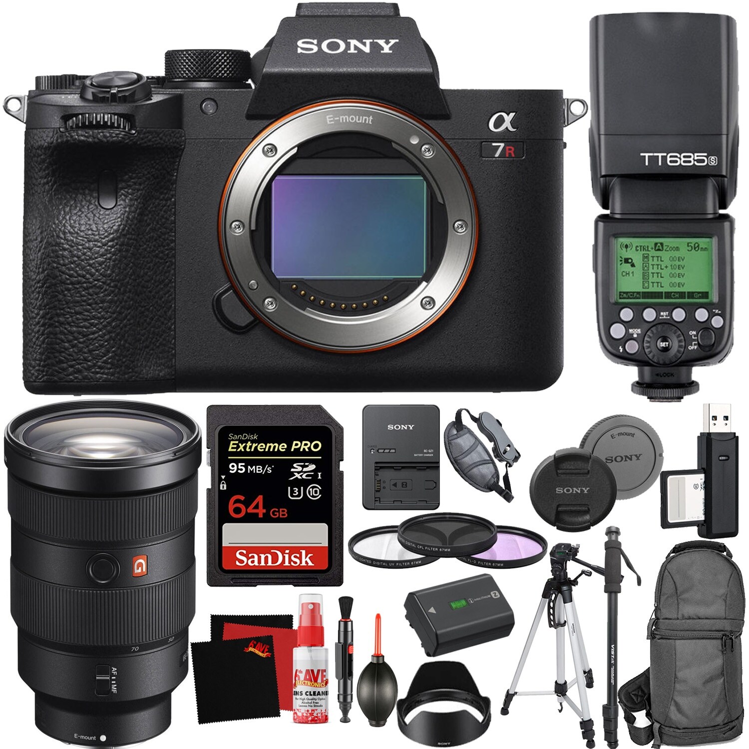 Shop Sony Alpha A7r Iv Mirrorless Digital Camera With 24 70mm F 2 8 Lens Kit Godox Ttl Flash 685 64gb Memory Card Filters Overstock 29530656