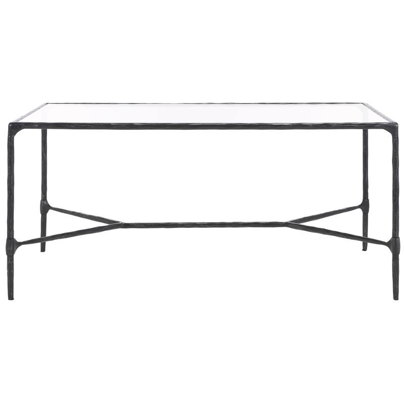 SAFAVIEH Couture Isabellina Metal And Glass Coffee Table - 40"W x 22"D x 18"H