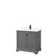 Option Dark Gray, Black Trim, Giotto Quartz Top