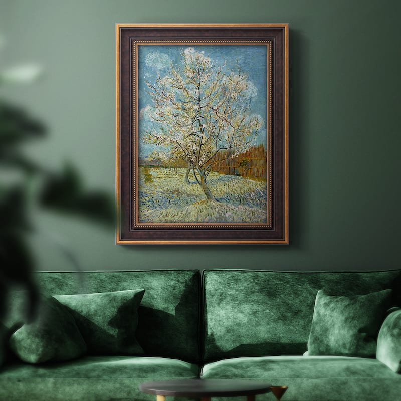  The Pink Peach Tree Premium Framed Canvas- Ready to Hang