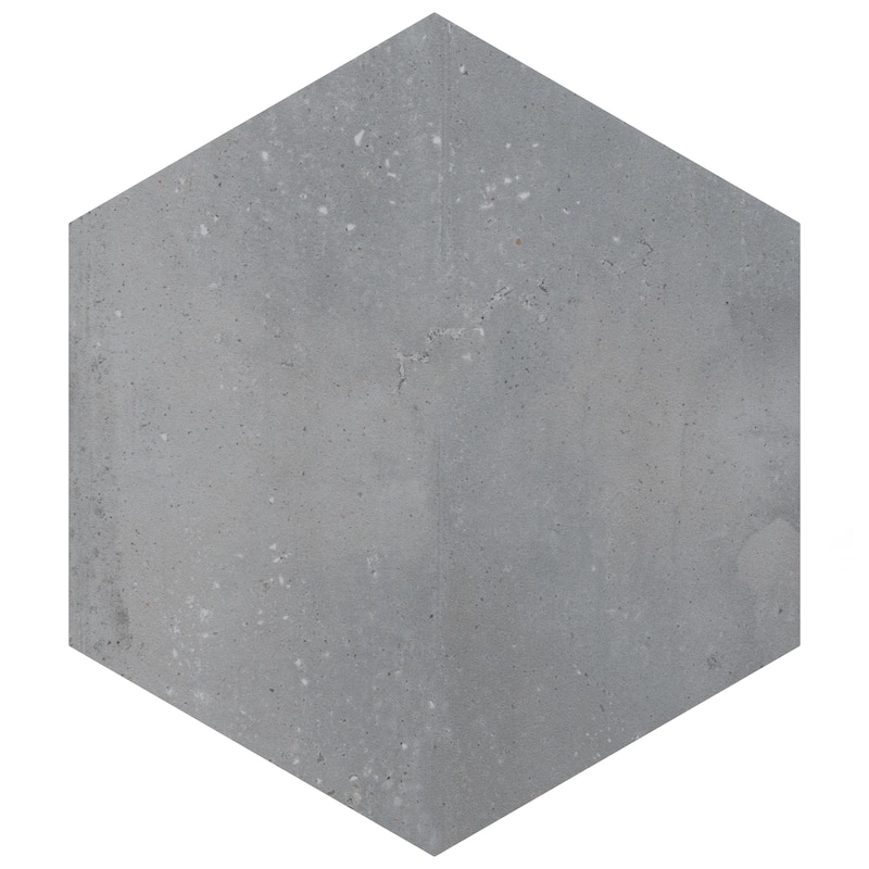 Merola Tile Recycle Hex Antique 8-1/2" x 9-7/8" Porcelain Floor and Wall Tile