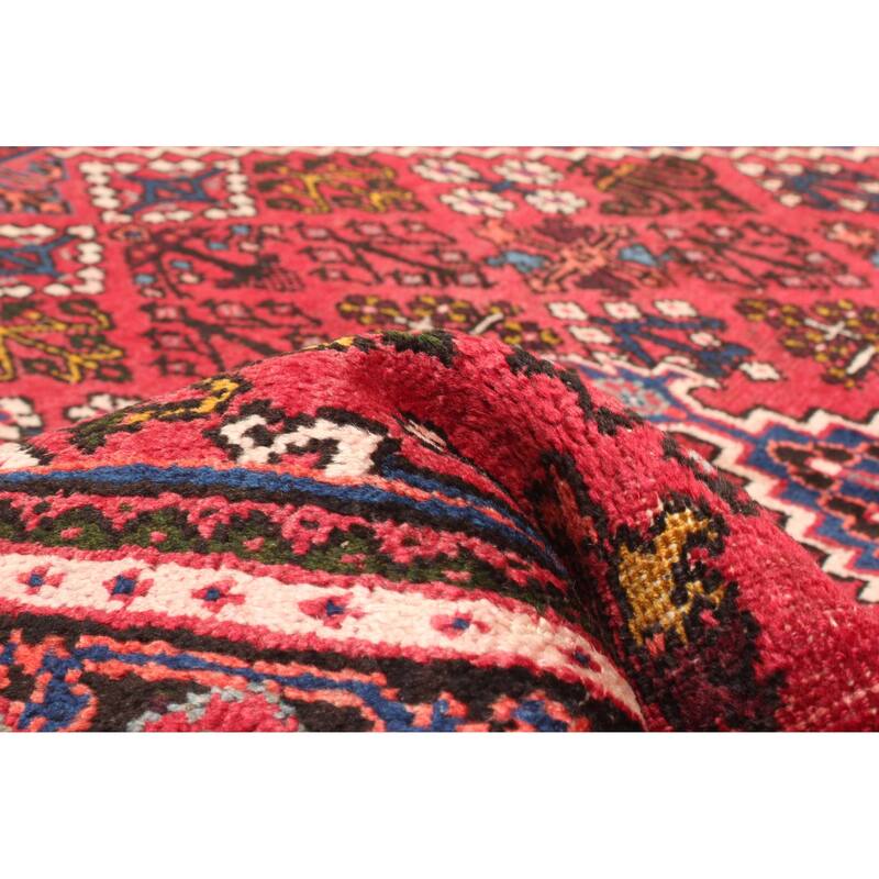 ECARPETGALLERY Hand-knotted Anatolian Red Wool Rug - 4'3 x 6'10