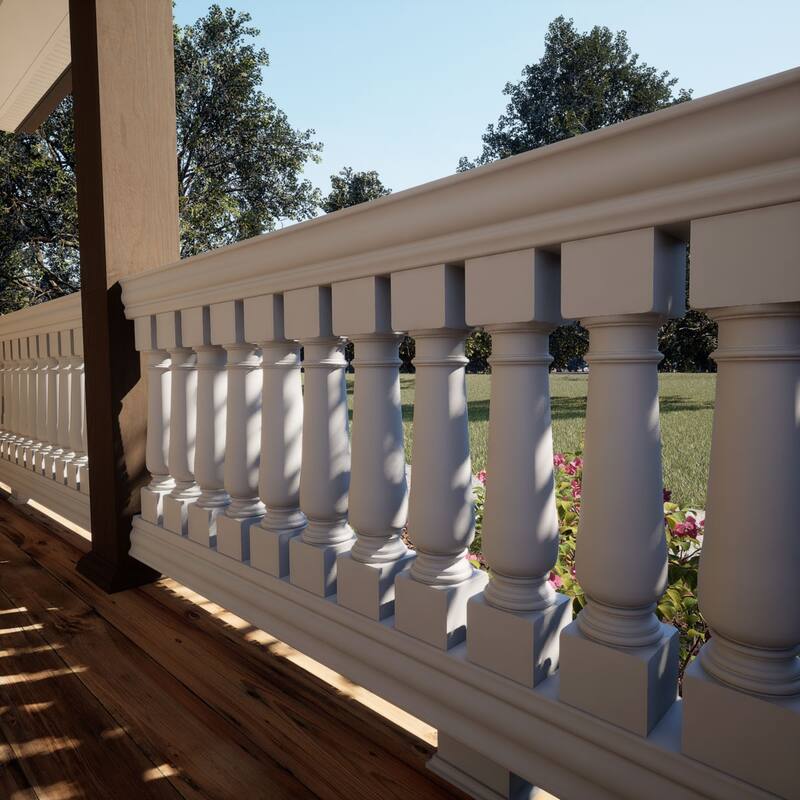 Fiberthane 700 Series Oxford Baluster, Factory Primed