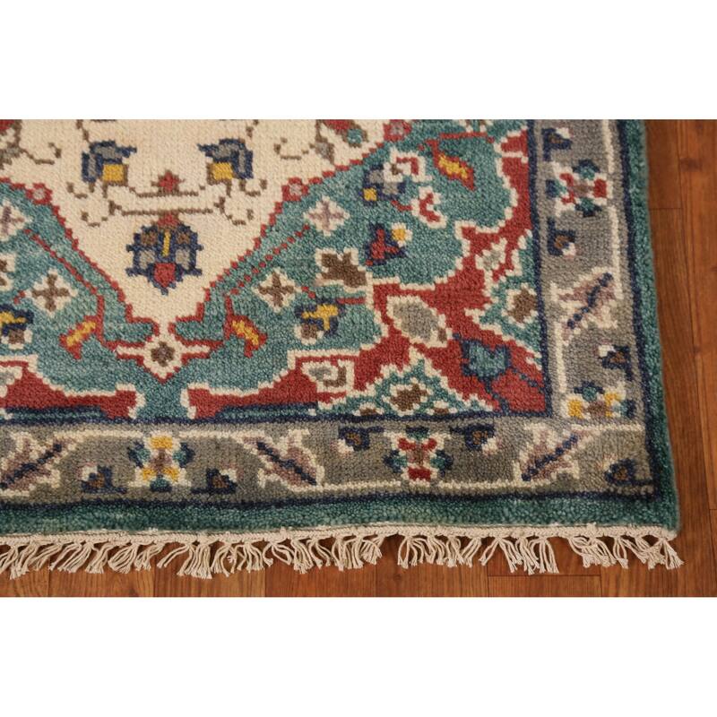 Heriz Serapi Indian Runner Rug Handmade Wool Carpet - 2'7" x 8'0"
