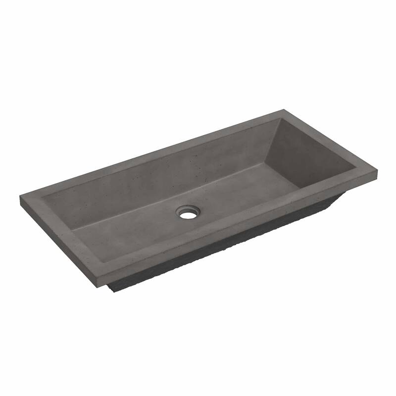 Native Trails NSL3115 NativeStone 31" Rectangular Concrete Undermount