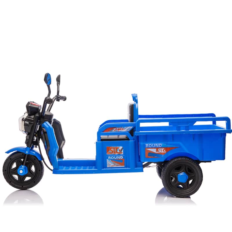 Blue Ride-On Truck Off-Road Toy Car Ride on Car Electric Car Toy