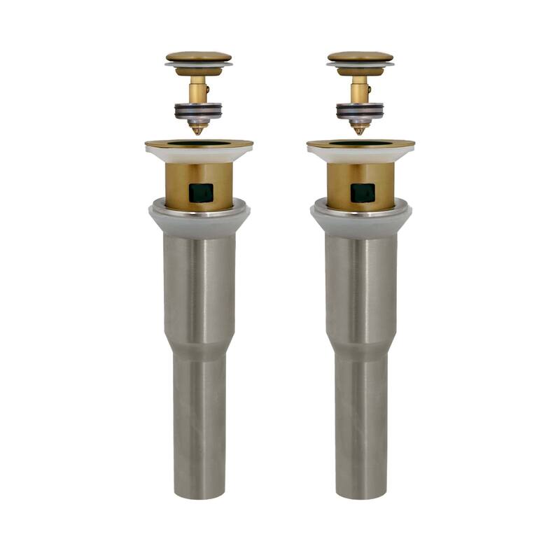 STYLISH Pop-Up Bathroom Sink Drain with Overflow (Set of Two)