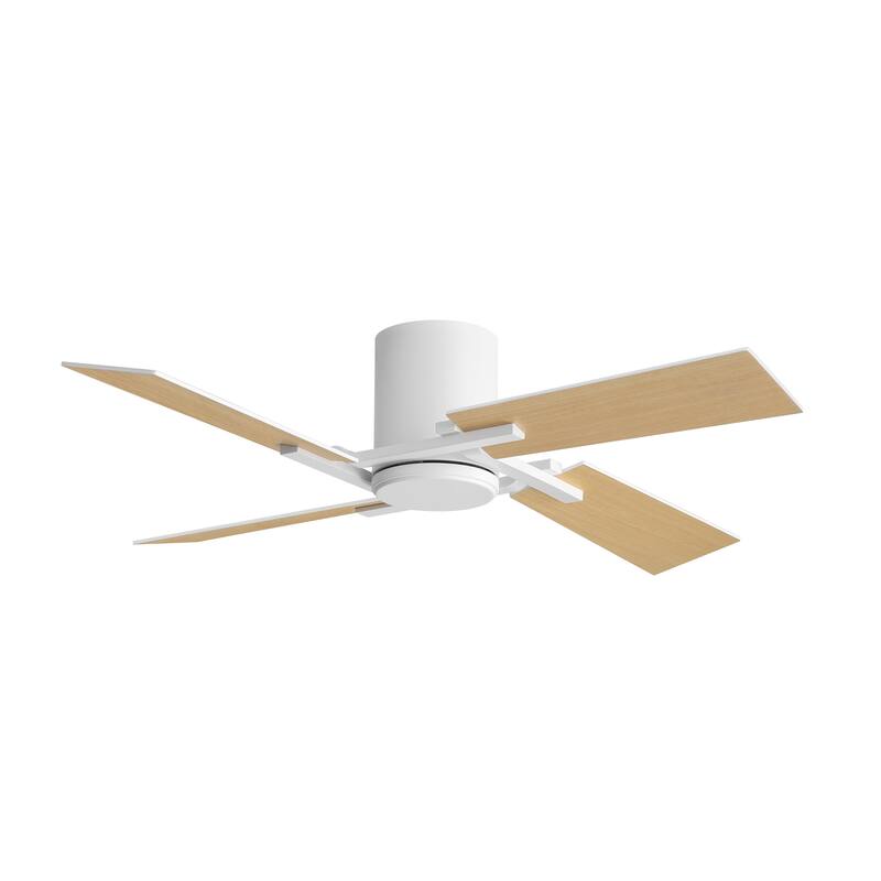 48Inch 4 Two-color Fan Blades Dc Motor Indoor Ceiling Fan With Remote