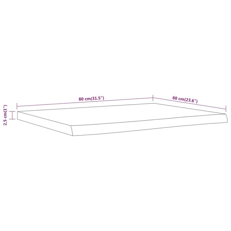 vidaXL Wall Shelf Natural Solid Acacia Wood Durable