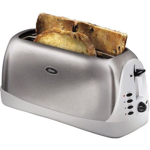  Oster Long Slot 4-Slice Toaster, Stainless Steel  (TSSTTR6330-NP): Home & Kitchen