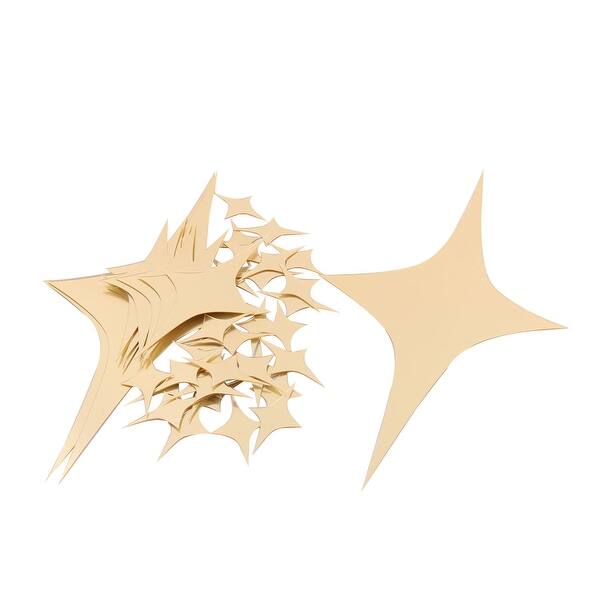 Shop Home Living Room Acrylic Star Designed Diy Decor Mirror Wall