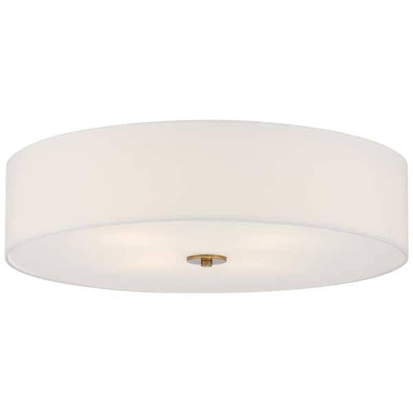 slide 2 of 18, Access Lighting Mid Town LED Flush Mount - 24" Antique Brushed Brass