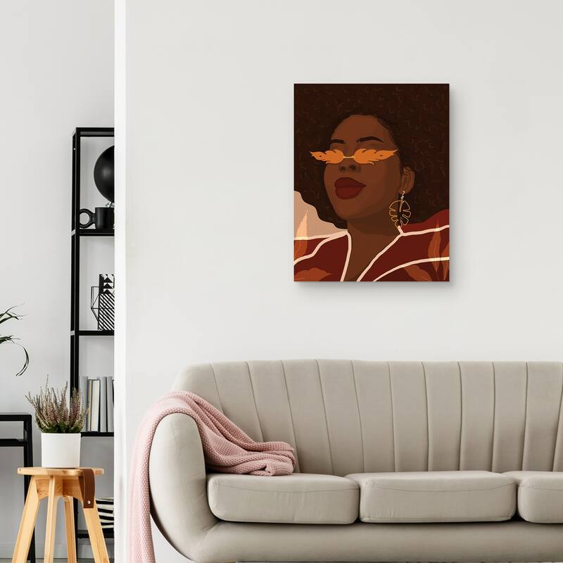 Girl On Fire by Princella Canvas Art Print