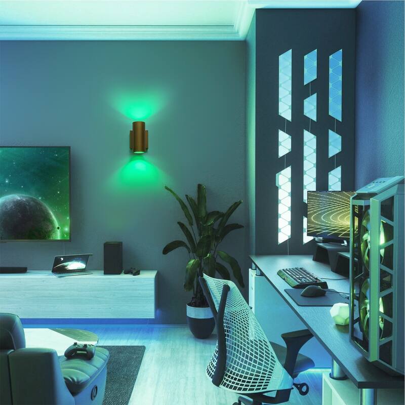 2 - Light Modern Industrial LED Outdoor Wall Sconce